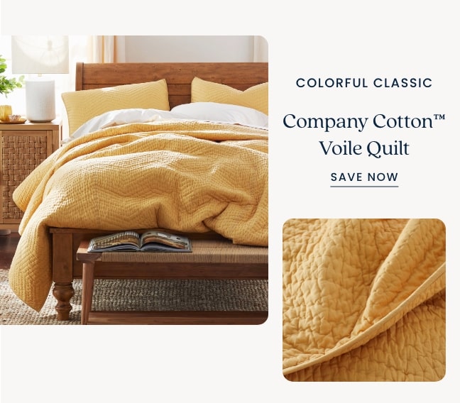 Best Summer Bedding: The Company Cotton Voile Quilt