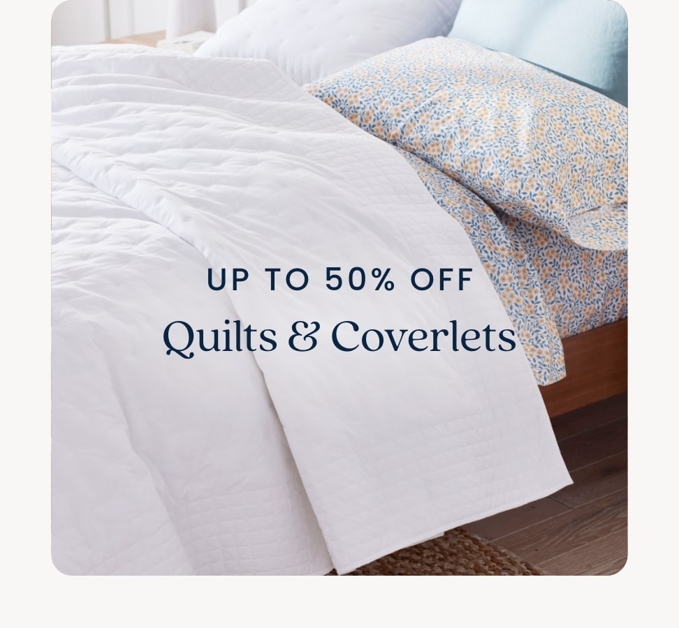 Up to 50% Off Quilts and Coverlets