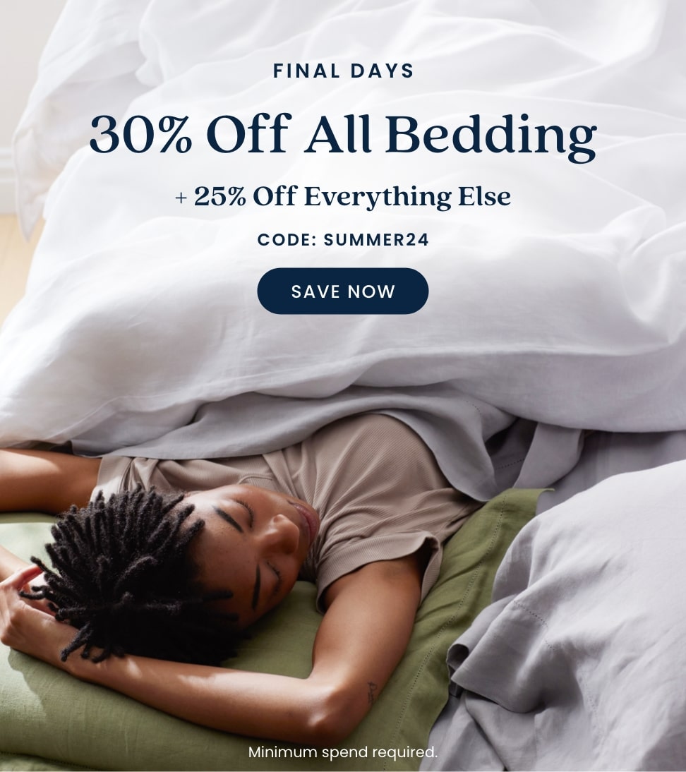 Final Days 30% off all bedding