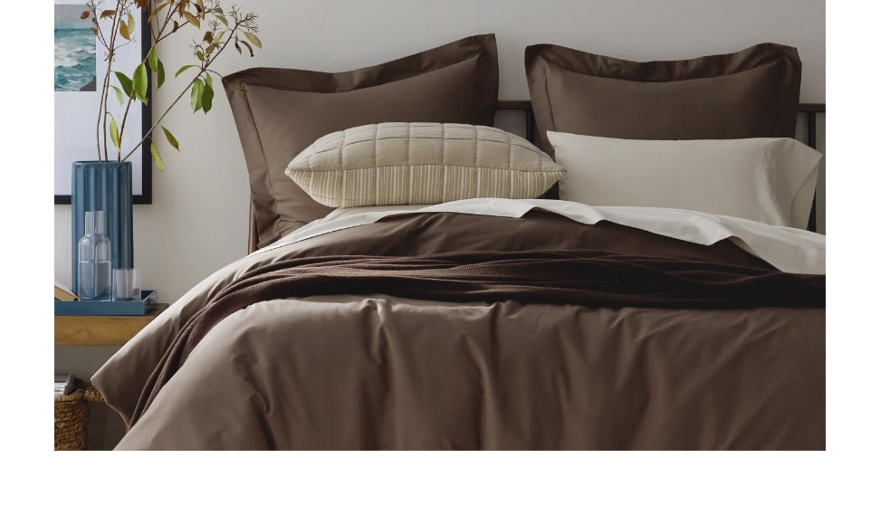 Brushed Cotton Sheet Set - Coffee, Twin XL