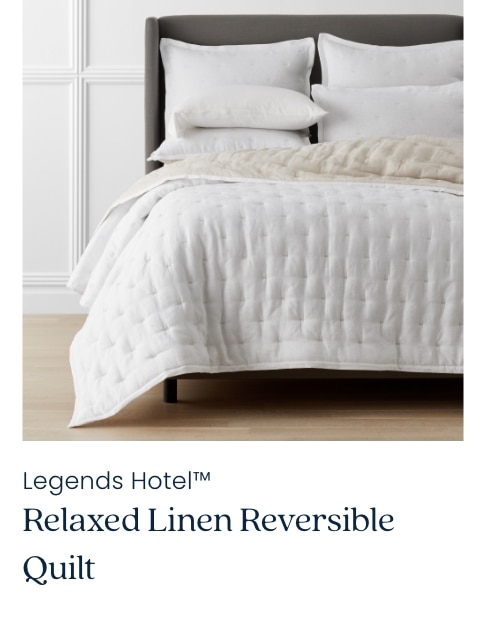 Shop Legends Hotel Relaxed Linen Reversible Quilt