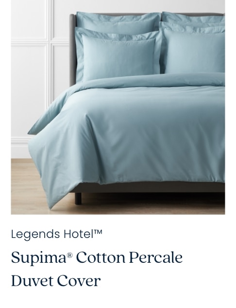 Shop Premium Cool Supima Cotton Percale Duvet Cover